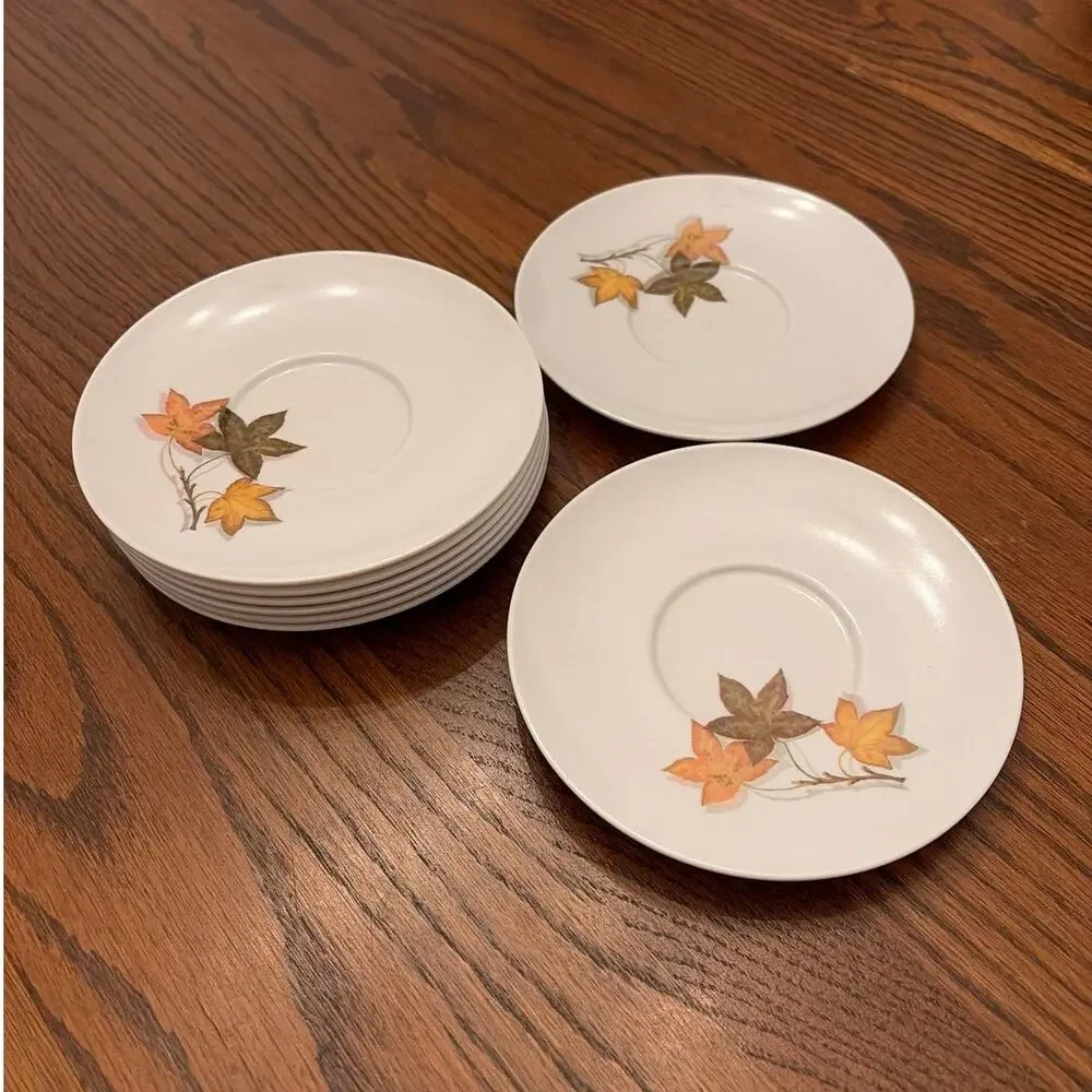 Vintage Texas Ware Melmac Autumn Maple Leaf 6